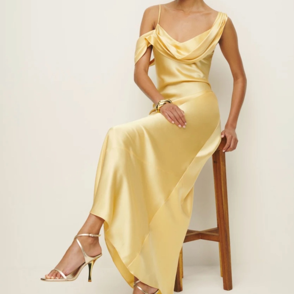 Reformation Ronda Silk long Dress